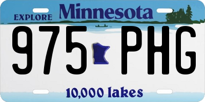 MN license plate 975PHG