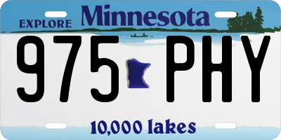 MN license plate 975PHY