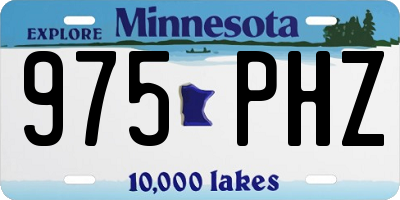 MN license plate 975PHZ