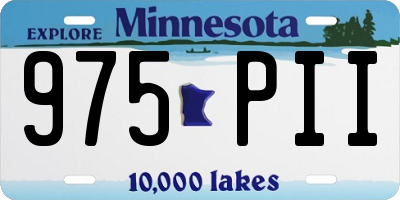 MN license plate 975PII