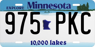 MN license plate 975PKC