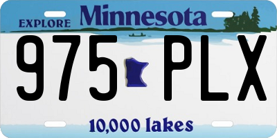 MN license plate 975PLX