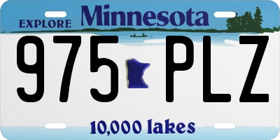 MN license plate 975PLZ