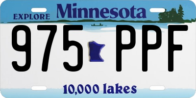 MN license plate 975PPF