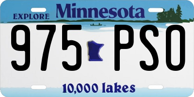 MN license plate 975PSO