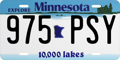 MN license plate 975PSY