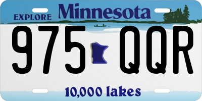 MN license plate 975QQR