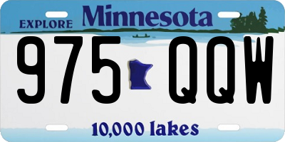 MN license plate 975QQW