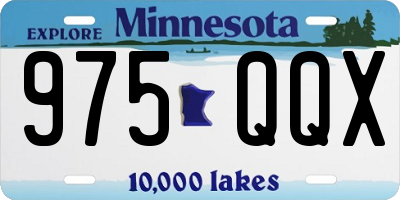 MN license plate 975QQX