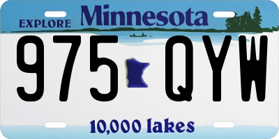 MN license plate 975QYW