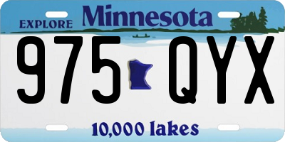 MN license plate 975QYX