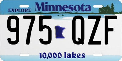 MN license plate 975QZF