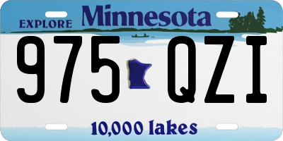 MN license plate 975QZI