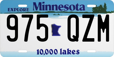 MN license plate 975QZM