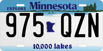 MN license plate 975QZN