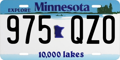 MN license plate 975QZO