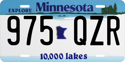 MN license plate 975QZR