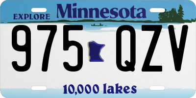 MN license plate 975QZV