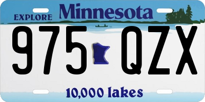 MN license plate 975QZX