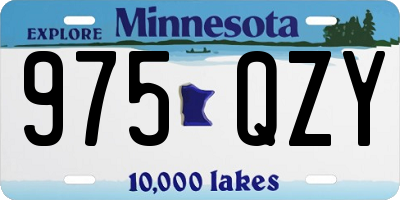 MN license plate 975QZY