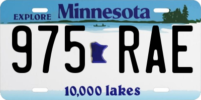 MN license plate 975RAE