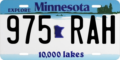 MN license plate 975RAH