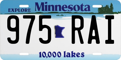 MN license plate 975RAI