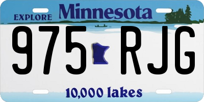 MN license plate 975RJG