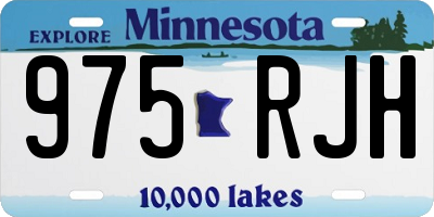 MN license plate 975RJH