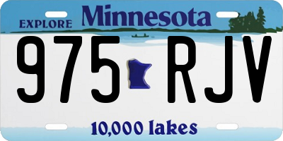 MN license plate 975RJV