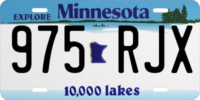 MN license plate 975RJX
