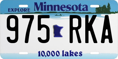 MN license plate 975RKA