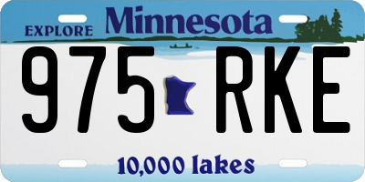 MN license plate 975RKE