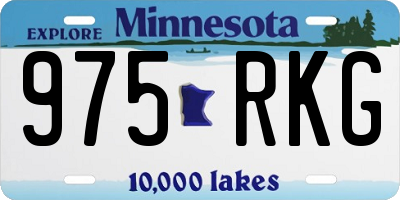 MN license plate 975RKG