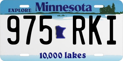 MN license plate 975RKI