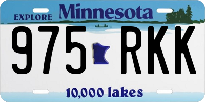 MN license plate 975RKK