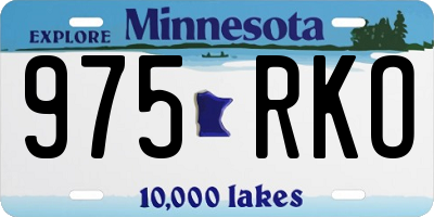 MN license plate 975RKO