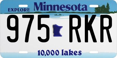 MN license plate 975RKR