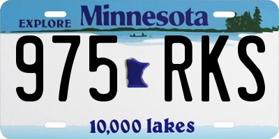 MN license plate 975RKS