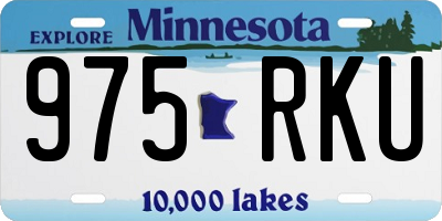 MN license plate 975RKU