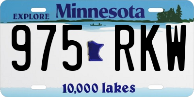 MN license plate 975RKW