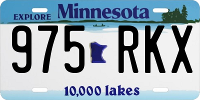 MN license plate 975RKX