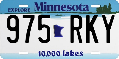 MN license plate 975RKY