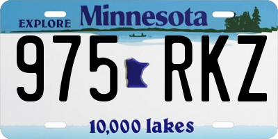 MN license plate 975RKZ