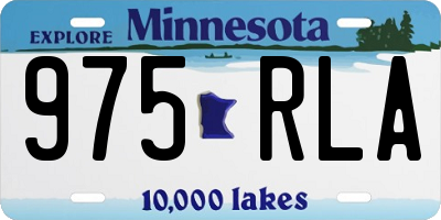 MN license plate 975RLA
