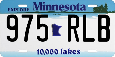 MN license plate 975RLB