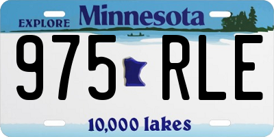 MN license plate 975RLE