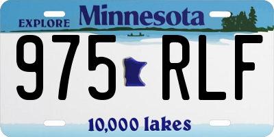 MN license plate 975RLF