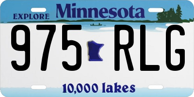 MN license plate 975RLG
