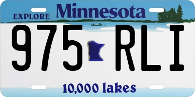 MN license plate 975RLI